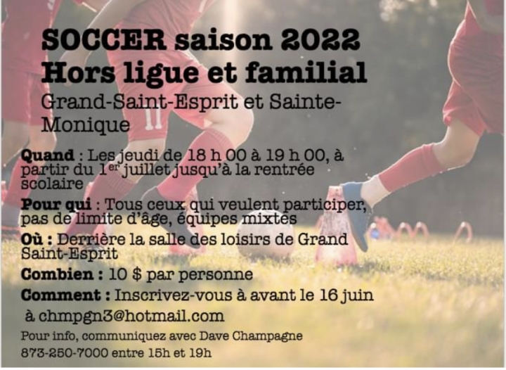SOCCER 2022 HORS LIGUE ET FAMILIAL